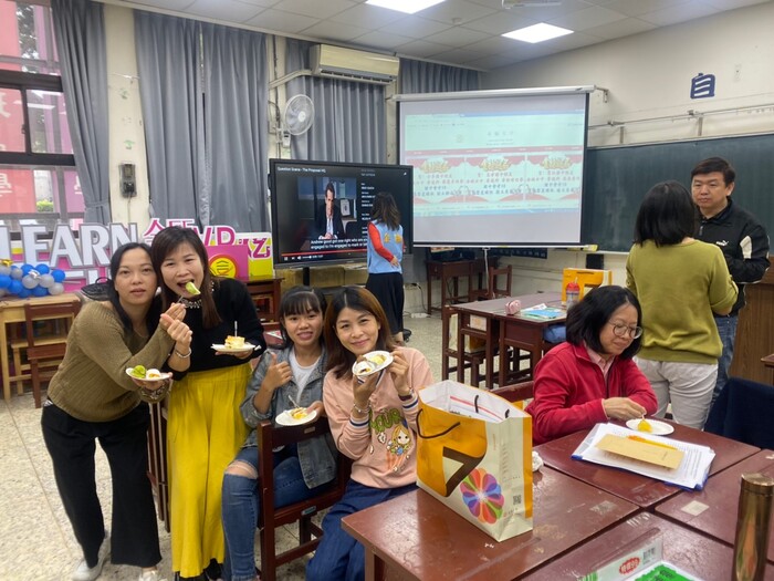 休息時間合影